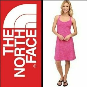 NWOT THE NORTH FACE DRESS SUNDRESS SLEEVELESS TANK MINI STRAPPY HOT PINK XS